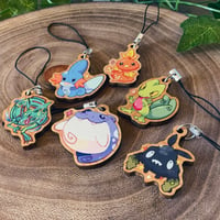 Image 2 of Wooden Pokémon Keychains