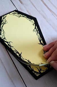 Image 1 of Coffin Branch Yellow Notepad 6 Inch 