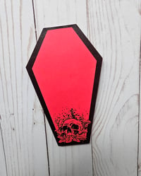 Image 1 of Red Skull Notepad 6 Inches