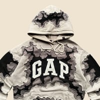 Image 5 of REWORKED GAP CRACKY MONOCHROME HOODIE SIZE MEDIUM