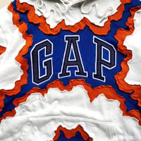 Image 3 of REWORKED GAP CRACKY 3 LAYERED HOODIE SIZE LARGE