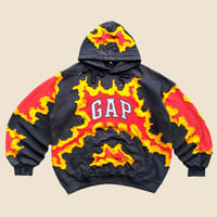 Image 1 of REWORKED GAP CRACKY SUPER LAVA HOODIE SIZE XL over / 2XL