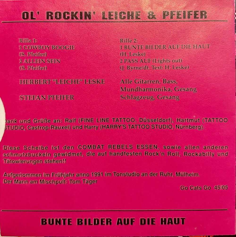 Pfeifer & Leiche ‎– Bunte Bilder (7") EP