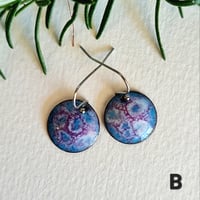 Image 3 of Easy Breezy Everyday Galaxy Enamel Earrings (EJ093)