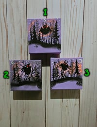 Image 2 of Purple Mothman 4 Canvas