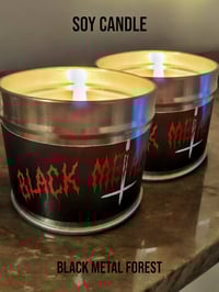 Image 2 of Black Metal Forest - Soy Candle