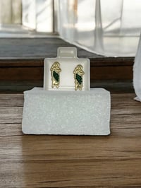 Image 2 of 14kt. San Judas Cz Earrings