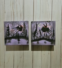 Image 1 of Purple Mothman 6 Inch Canvas