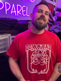 Image 1 of Red Down Bad Santa Tee