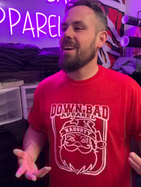Image 3 of Red Down Bad Santa Tee