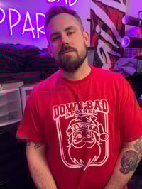 Image 5 of Red Down Bad Santa Tee