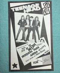 Teenage Head / The Mods flyer 