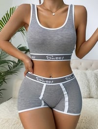 Image 1 of Grey solid sport set