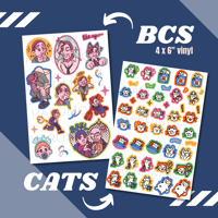 Image 2 of Sticker Sheets (HSR, BCS, Original)