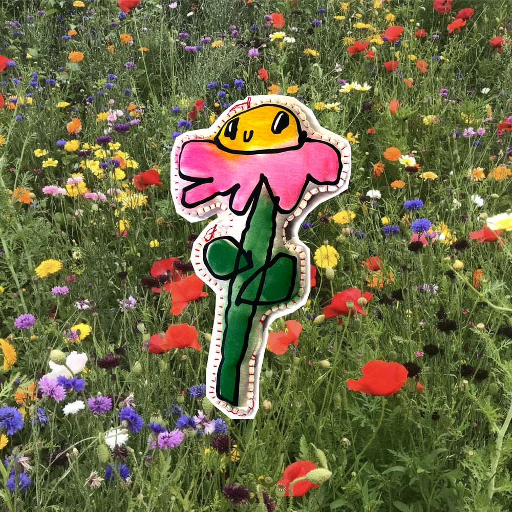 Image of Garden Jumbo Plush - Wildflower Hot Pink 