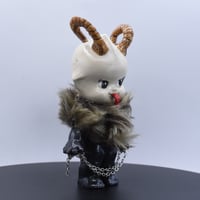 Image 2 of Large Krampus Kilos Kewtie Special Christmas Edition Resin Figure - Tan Head Black Body & Fur