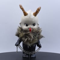 Image 1 of Large Krampus Kilos Kewtie Special Christmas Edition Resin Figure - Tan Head Black Body & Fur