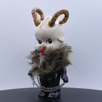 Image 4 of Large Krampus Kilos Kewtie Special Christmas Edition Resin Figure - Tan Head Black Body & Fur