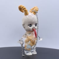 Image 3 of Medium Size Krampus Kilos Kewtie Special Christmas Edition Double Cast Glow in the Dark Resin Figure