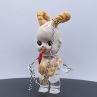 Image 4 of Medium Size Krampus Kilos Kewtie Special Christmas Edition Double Cast Glow in the Dark Resin Figure