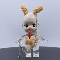 Image 2 of Medium Size Krampus Kilos Kewtie Special Christmas Edition Double Cast Glow in the Dark Resin Figure