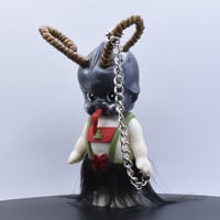 Image 4 of Large Krampus Kilos Kewtie Special Christmas Edition Resin Figure - Black Fur Skirt & Overalls