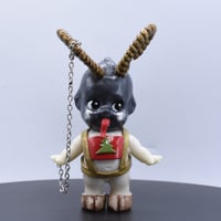 Image 2 of Medium Size Krampus Kilos Kewtie Special Christmas Edition Resin Figure - Hooves and Overalls