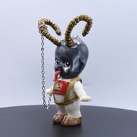 Image 5 of Medium Size Krampus Kilos Kewtie Special Christmas Edition Resin Figure - Hooves and Overalls