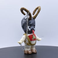 Image 3 of Medium Size Krampus Kilos Kewtie Special Christmas Edition Resin Figure - Hooves and Overalls