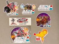 Image 1 of Issue 3 Sticker Pack (5 Stickers).