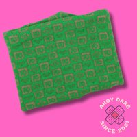 Ahoy Dare acid green AD check snood