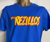 REZILLOS T-Shirt  Electric Blue with colour logo