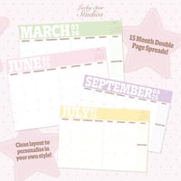 Image 10 of 2025 A5 Monthly Planner - 15 Month Edition