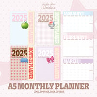 Image 11 of 2025 A5 Monthly Planner - 15 Month Edition