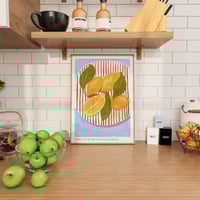 Image 4 of When life gives you leafy lemons print
