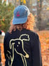 Find yourself in a beautiful house - Longsleeve Black/Olive Image 2