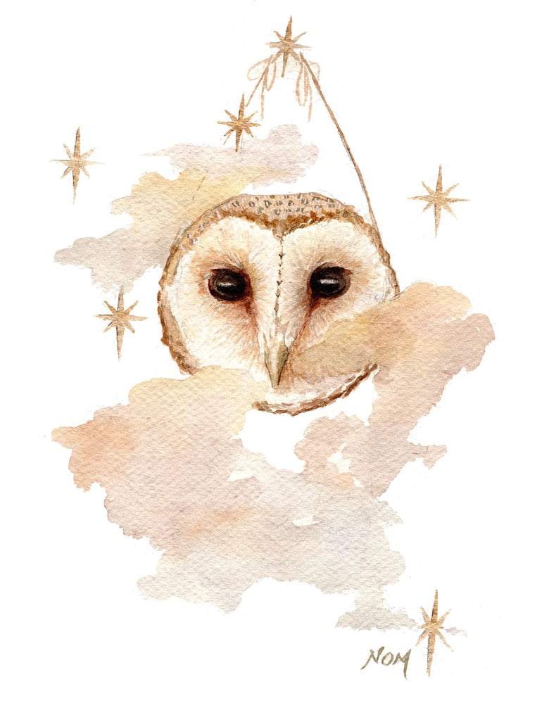 Image of 'Owl' Original Artwork by Nom Kinnear King 