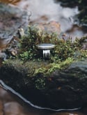 Black river pebble flow ring