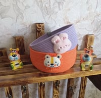 Image 1 of Cotton cord basket for children's room