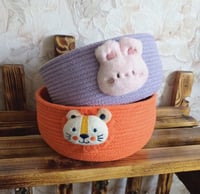 Image 3 of Cotton cord basket for children's room