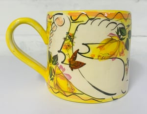 Image of Yellow cylinder mug