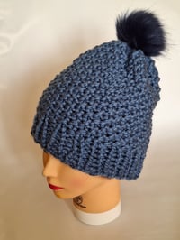 Image 2 of Blue Beanie