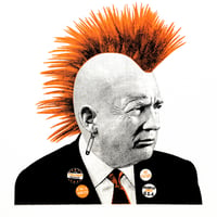 Image 1 of PUNK TRUMP - NEON ORANGE - ARTIST PROOF