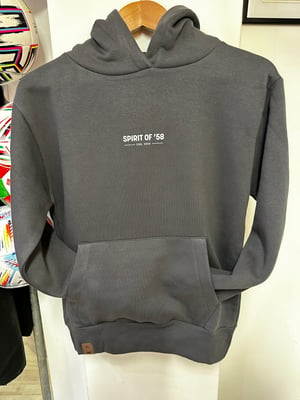 Image of Spirit of 58 Heavyweight Unisex Hoodie in Charcoal 