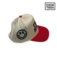 Image 3 of I'm a blessing, not an option. (Snapback) Off White/Red