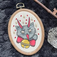 Krampusnacht Kitty Embroidery 