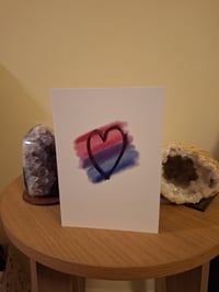 Bi Heart Card