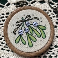 Spooky Mistletoe Embroidery