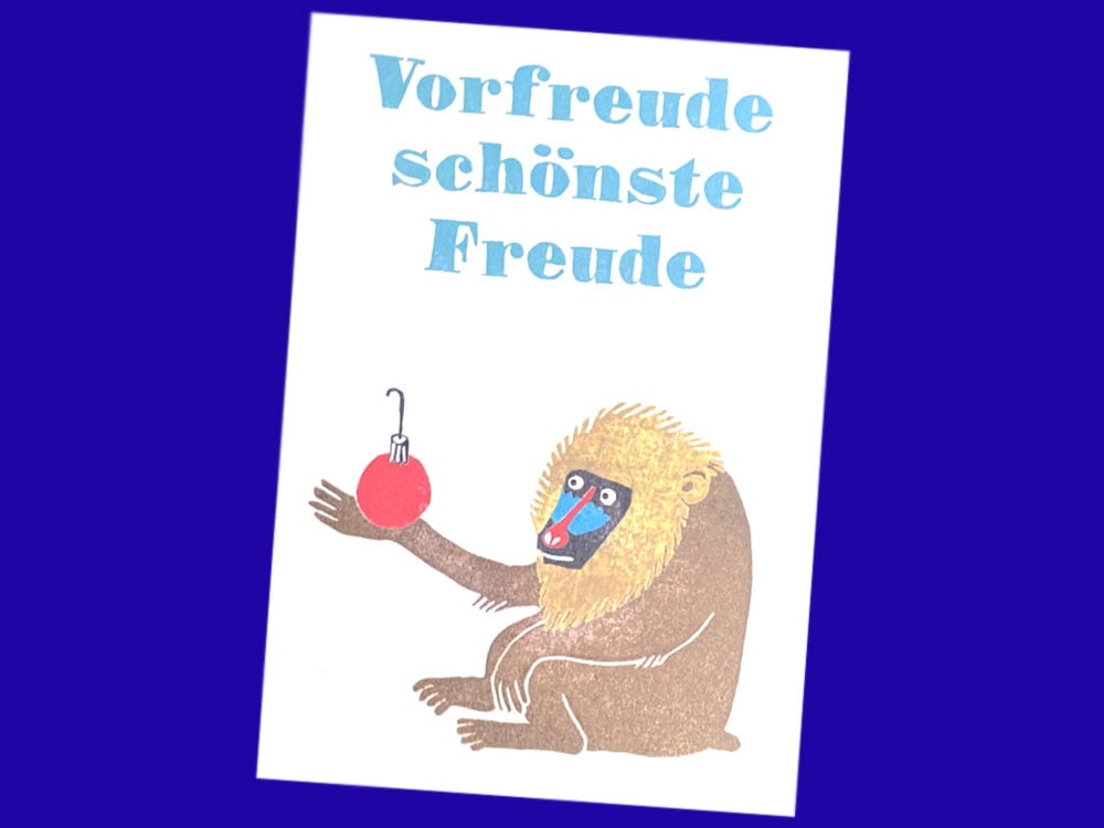 Image of POSTKARTE Vorfreude schönste Freude