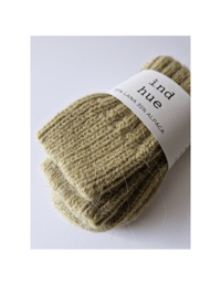 Image 2 of NORDIC SHORT SOCKS_ALPACA AND WOOL _ MATCHA